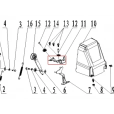 Suport intinzator motosapa RURIS 5800R, pozitia 11, cod ps5800r-5-11