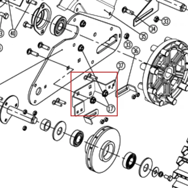 Suport limitator freza zapada RURIS Everest 804, pozitia 37 pe plansa