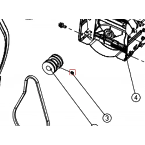 Surub blocare M8x8 freza zapada RURIS Parang 604, pozitia 3, cod ps604-1-03