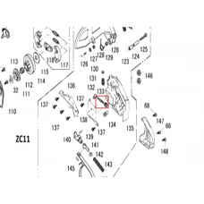 Surub intinzator motoferastrau RURIS 142, pozitia 133, cod ps141-1-133