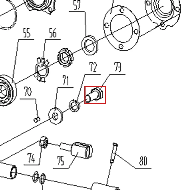 Surub M10x20 motosapa RURIS 650/651KSD, pozitia 73 pe plansa