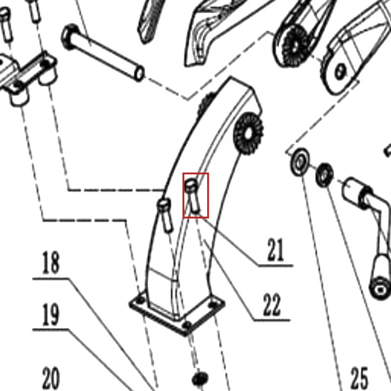 Surub M10x30 motosapa RURIS 650/651KSD, pozitia 21 pe plansa