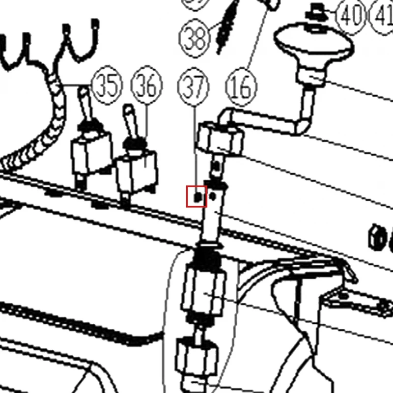 Surub M4x6 freza zapada RURIS Everest 603, pozitia 37 pe plansa