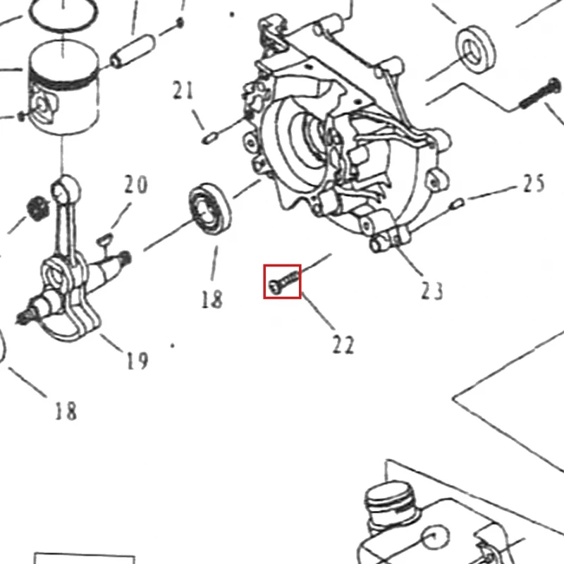 Surub M5x12 motoburghiu RURIS TT10, pozitia 22 pe plansa