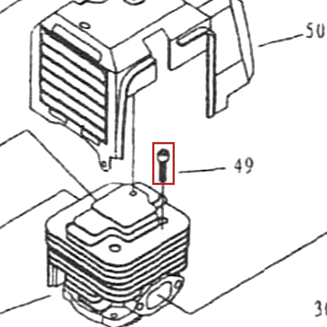 Surub M5x18 motoburghiu RURIS TT10, pozitia 49 pe plansa