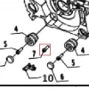 Surub M5x30 motoferastrau DAC 456/506, pozitia A07 pe plansa