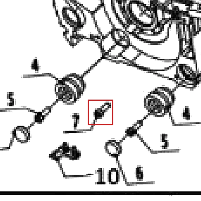 Surub M5x30 motoferastrau DAC 456/506, pozitia A07 pe plansa