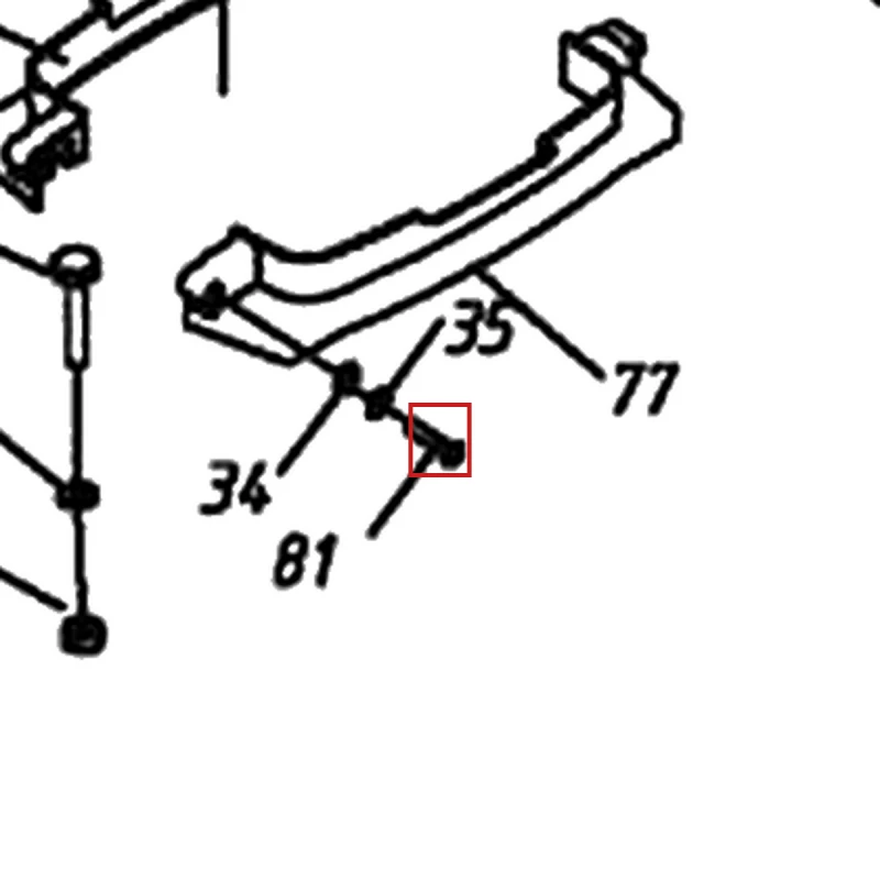 Surub M6x25 atomizor RURIS A103, pozitia 81 plansa 2