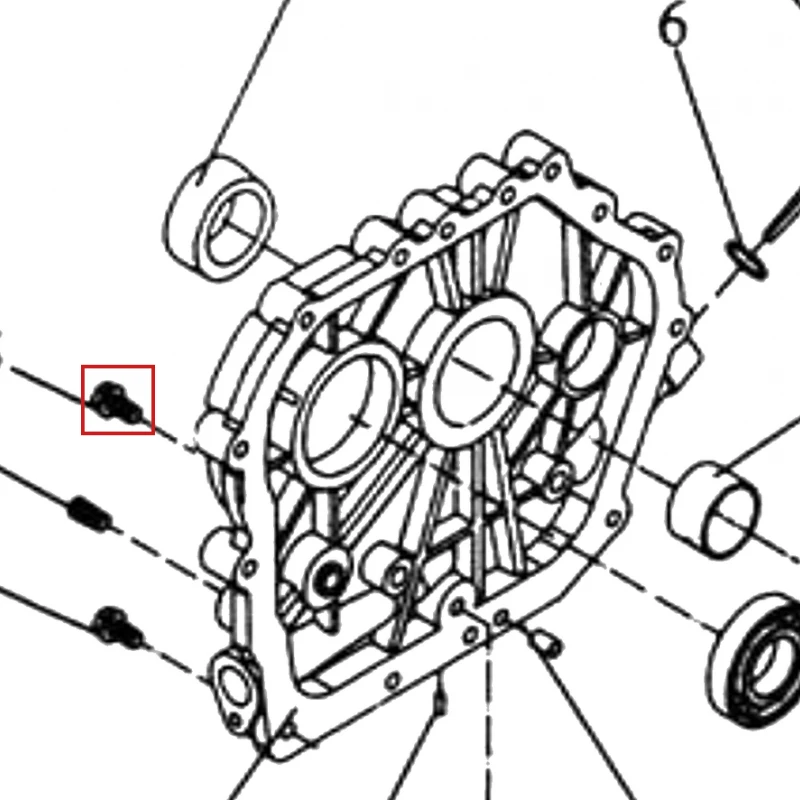 Surub M6x28 motosapa RURIS 650/651KSD, pozitia 45 pe plansa