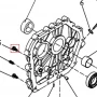 Surub M6x28 motosapa RURIS 650/651KSD, pozitia 45, cod ps173f-1-45