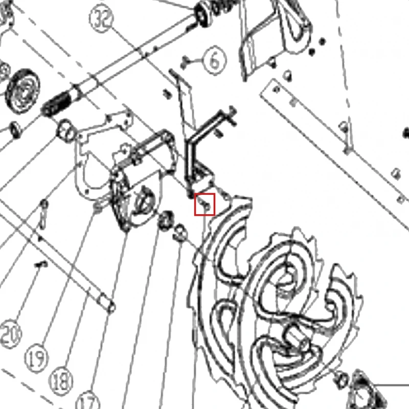 Surub M6x30 freza zapada RURIS Everest 603, pozitia 14 pe plansa