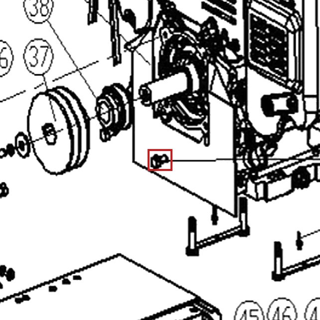 Surub M8x10 freza zapada RURIS Everest 603, pozitia 42 pe plansa