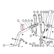 Surub M8x35 RURIS Himalaya 602 freza zapada, piesa schimb, plansa 4 pozitia 6, cod ps602-4-06