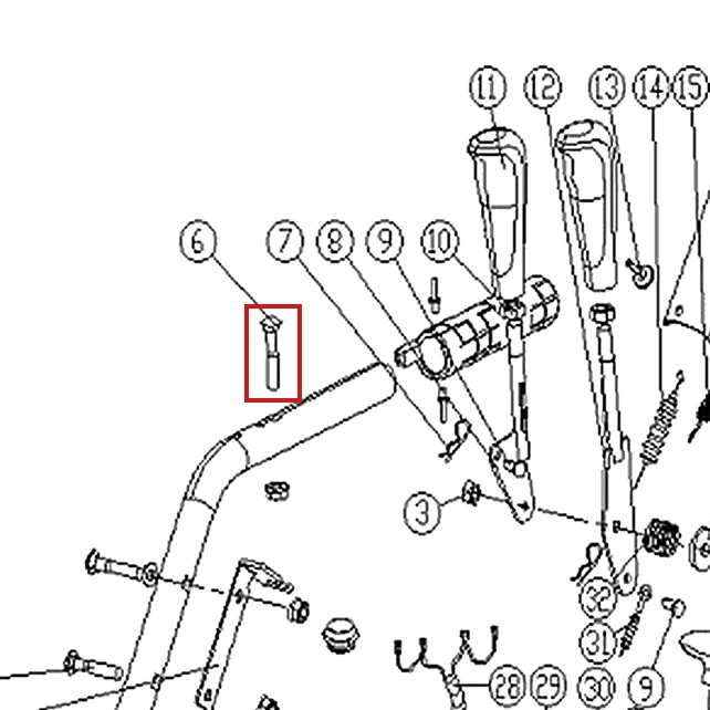 Surub M8x35 RURIS Himalaya 602 freza zapada, pozitia 6 plansa 4