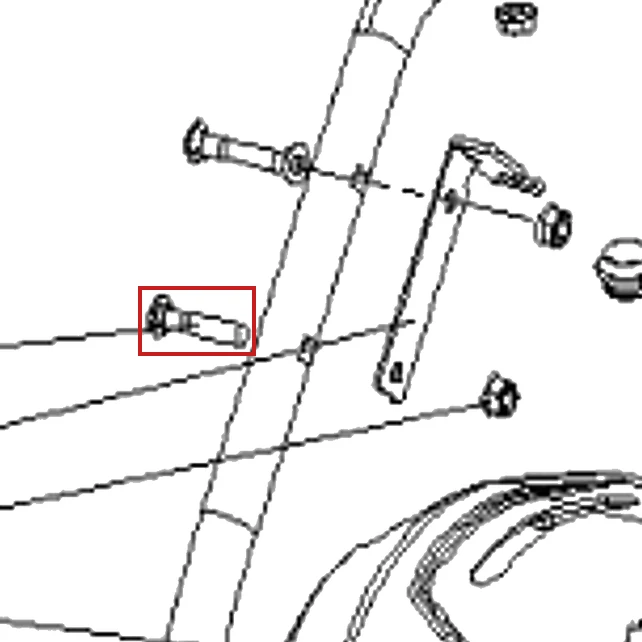 Surub M8x40 freza zapada RURIS Himalaya 602, pozitia 5 pe plansa