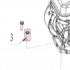 Surub M8x40 RURIS DAC 6500K motosapa, pozitia 3 plansa 3