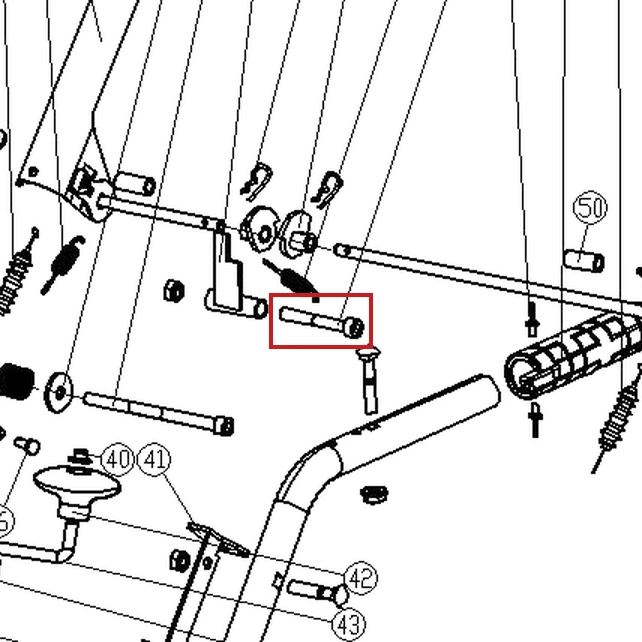 Surub M8x60 RURIS Everest 603 freza zapada, pozitia 30 plansa 4