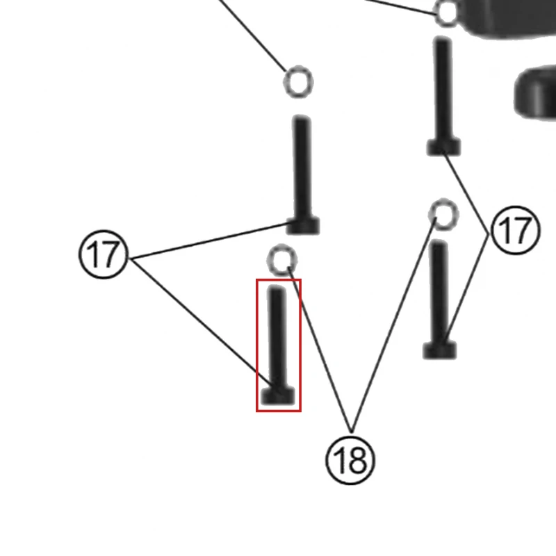 Surub motoburghiu RURIS TT10, pozitia 17 pe plansa