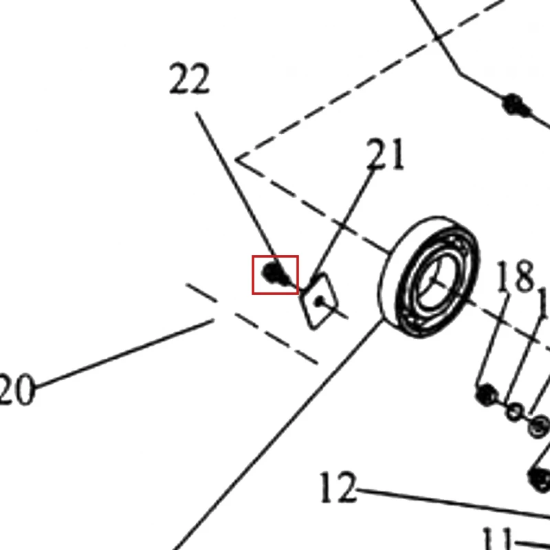 Surub M8x16 motosapa RURIS 650/651KSD, pozitia 22 pe plansa