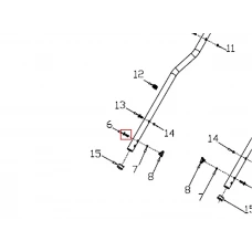 Surub scarificator gazon RURIS RXH999, plansa 1 pozitia 6, cod psrxh999-1-6