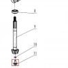 Surub scurgere M12x1.25x15 RURIS ps815-5-11, pozitia 11 plansa 5