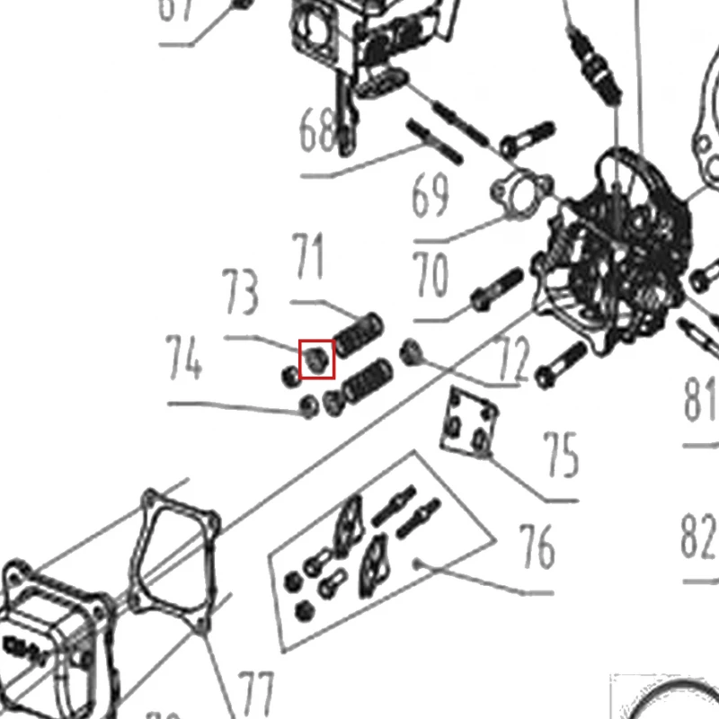 Taler supapa motor motocultor RURIS 731K, pozitia 73 pe plansa