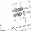 Taler supapa motor scarificator gazon RURIS RXH999, pozitia 11 plansa 12