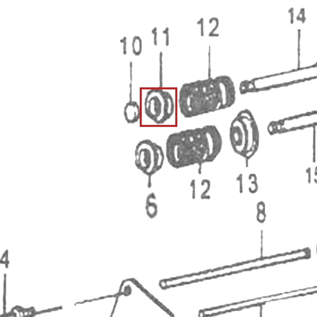 Taler supapa motor scarificator gazon RURIS RXH999, pozitia 11 plansa 12