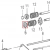 Taler supapa motor scarificator gazon RURIS RXH999, pozitia 6 plansa 12