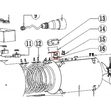 Termostat 2 aeroterma RURIS Vulcano 900, pozitia 16, cod psvlc900-16