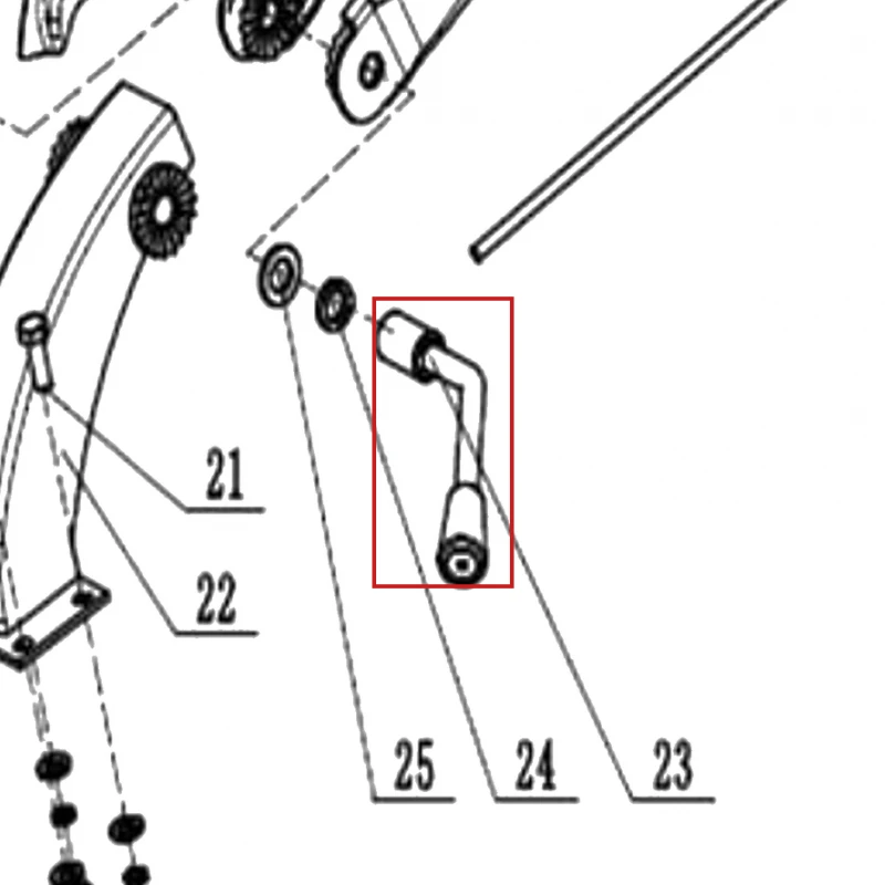 Tija reglaj coarne motosapa RURIS 650/651KSD, pozitia 23 pe plansa