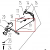 Tija regulator motor motocultor RURIS 731K, pozitia 19 pe plansa