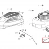 Tija RURIS DAC 777K motocositoare, pozitia 8 plansa 6 a motorului