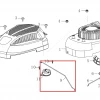 Tija RURIS DAC 777K motocositoare, pozitia 9 plansa 6 a motorului