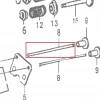 Tija motor scarificator gazon RURIS RXH999, pozitia 8 plansa 12
