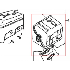 Toba esapament generator curent RURIS R-Power GE 2500, pozitia 4, cod psrp2500-11-4
