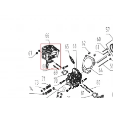 Toba esapament motor motocultor RURIS 731K, pozitia 66, cod ps731k-3-66
