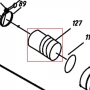 Tub conector atomizor RURIS A103, piesa atomizor, plansa 2 pozitia 127, cod psa103-2-127