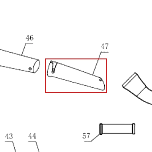 Tub suflanta RURIS A7, pozitia 47 pe plansa