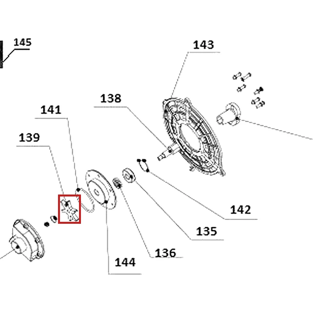 Turbina atomizor RURIS A103 S, pozitia 139 plansa 2