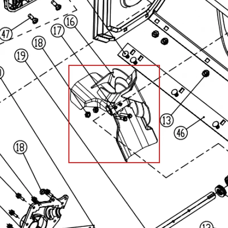 Turbina freza zapada RURIS Parang 604, pozitia 16 pe plansa
