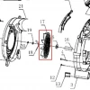 Ventilator suflanta RURIS A7, pozitia 17 pe plansa