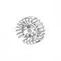Volanta clichet metal motoferastrau RURIS 367/492/512, pozitia B16, cod ps367-b16