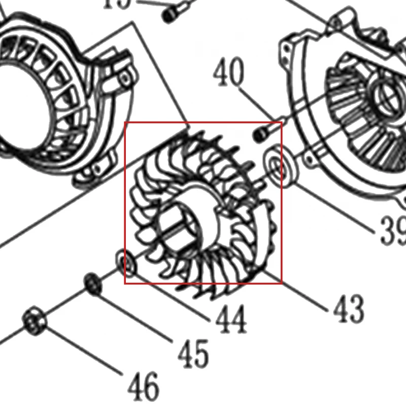 Volanta motoburghiu RURIS TT14, pozitia 43 pe plansa