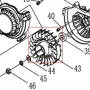 Volanta motoburghiu RURIS TT14, pozitia 43, cod pstt14-1-43