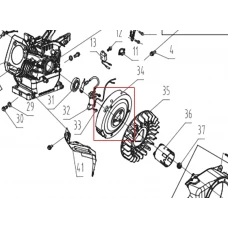 Volanta motor motocultor RURIS 731K, pozitia 34, cod ps731k-3-34