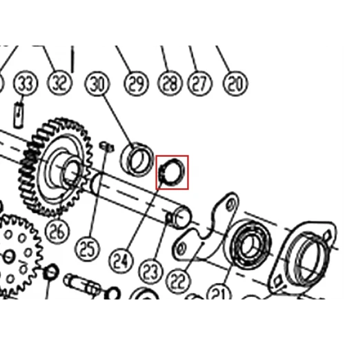Zegher 20 freza zapada RURIS Parang 604, pozitia 24, cod ps604-3-24