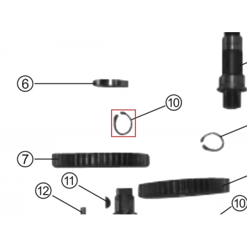 Zegher motoburghiu RURIS TT10, pozitia 10, cod pstt10-2-10