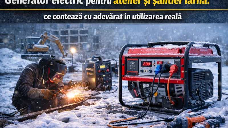 Generator electric pentru atelier și șantier iarna: ce contează cu adevărat în utilizarea reală