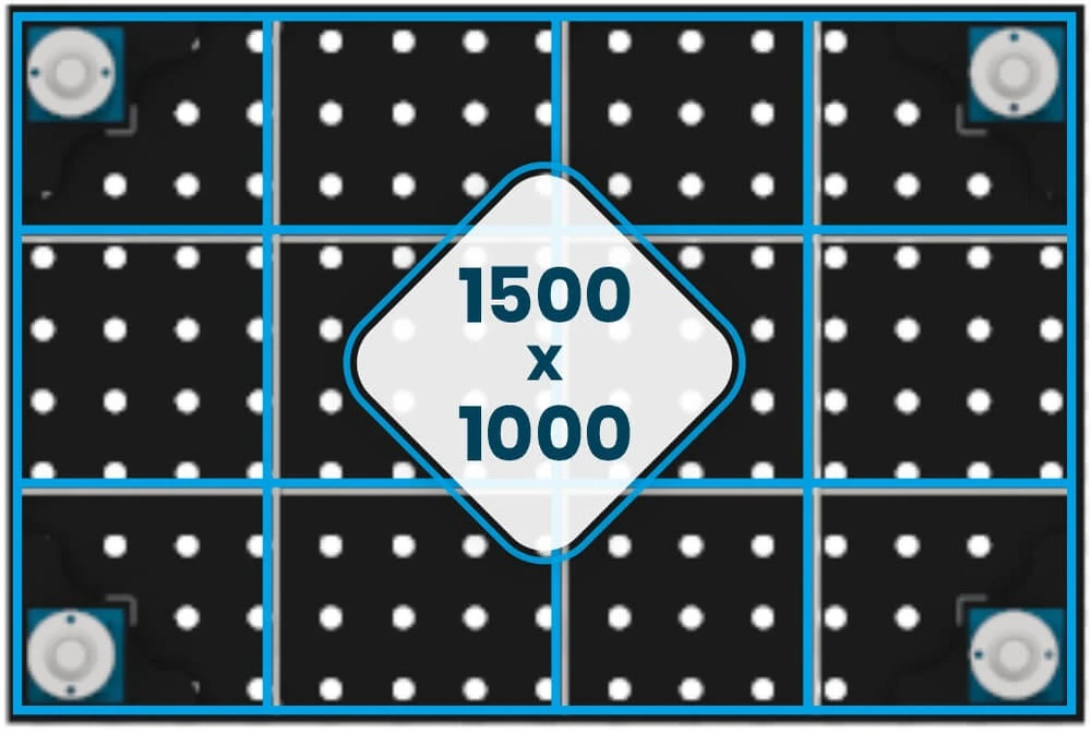 Nervuri blat masa sudura EXPERT 1500x1000 mm, GPPH